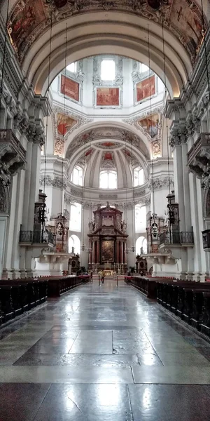 Salzburg Austria Травня 2019 Головна Нава Барокового Собору Святих Руперта — стокове фото