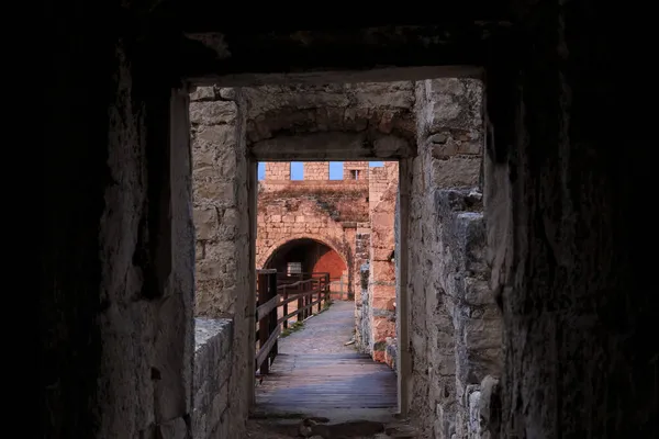 Trogir Croacia Septiembre 2016 Este Pasaje Través Las Murallas Del —  Fotos de Stock