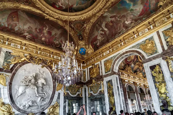 Versailles Francia Septiembre 2019 Este Fragmento Del Interior Sala Guerra — Foto de Stock