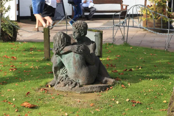 Gretna Green Great Britain September 2014 Monument Passionate Lovers Scottish — Stock Photo, Image