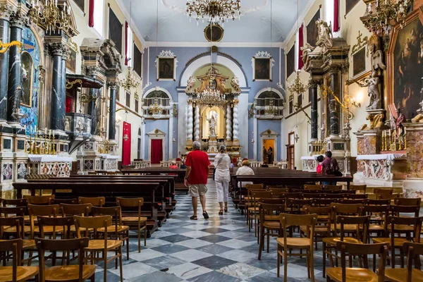 Dubrovnik Croatia September 2016 Interior Church Franciscan Order Lesser Brothers — Stock Photo, Image