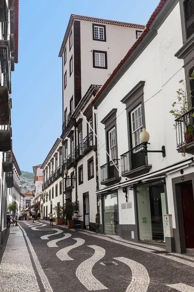 Funchal Portugal August 2021 Dies Ist Eine Der Fußgängerzonen Der — Stockfoto