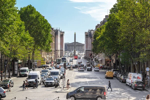 París Francia Agosto 2019 Esta Calle Royale Con Vistas Place — Foto de Stock