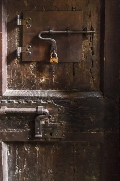 Florence Italy September 2018 Medieval Door Locks Dungeon Arnolfo Tower — Stock Photo, Image