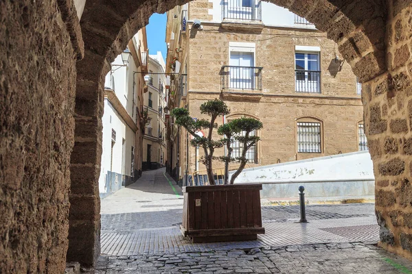 Cadiz Spain May 2017 Arch Old Residential Populo District — Stock fotografie