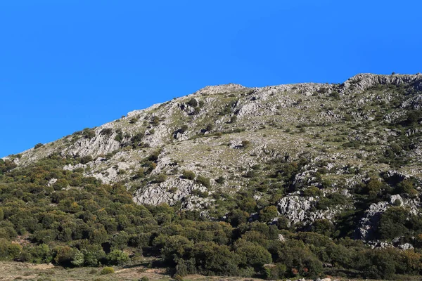 Foothill Slopes Sparse Vegetation Protruding Rocks — Stock Photo, Image