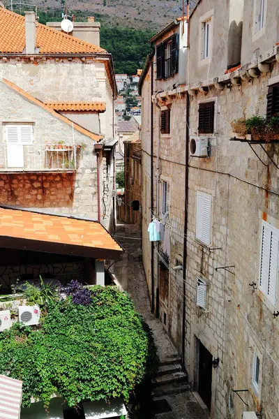 Dubrovnik Croatie Septembre 2016 Vue Hauteur Mur Forteresse Celle Des — Photo