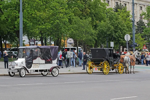 Wien Österreich Mai 2019 Das Ist Ein Antikes Stilisiertes Elektroauto — Stockfoto