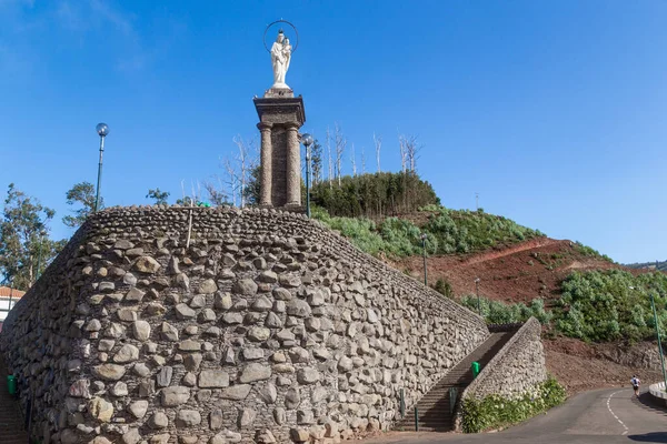 Funchal Portugal Agosto 2021 Esta Estatua Nuestra Señora Paz Erigida —  Fotos de Stock