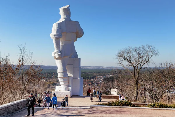 Svyatogorsk Ucrania Octubre 2021 Este Monumento Gigante Revolucionario Artyom Una — Foto de Stock