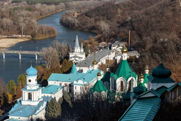 Svyatogorsk Ukraine Oktober 2021 Detta Överblick Över Komplexet Byggnader Svyatogorsk — Stockfoto