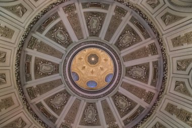 Vienna, AUSTRIA - 15 Mayıs 2019: Bu Doğa Tarihi Müzesi 'nin içeriden görünüşü..