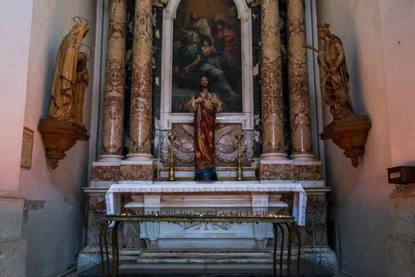 Dubrovnik Croacia Septiembre 2016 Este Altar Capilla Catedral Asunción Santísima — Foto de Stock