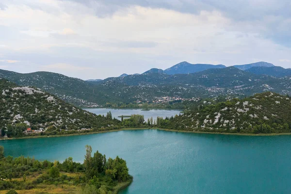 Ploce Croatia September 2016 View Natural Reserve Freshwater Bacina Lakes — Fotografia de Stock