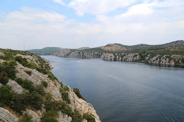 Croatia September 2016 Krka River Lower Reaches Mouth — Fotografia de Stock