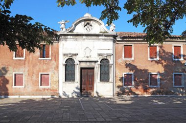 VENICE, ITALY - SEPTEMBER 9, 2018: This is one of the historical houses in the depths of the island territory of Murano.