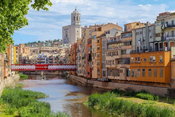 Girona España Mayo 2017 Esta Una Vista Del Puente Eiffel — Foto de Stock