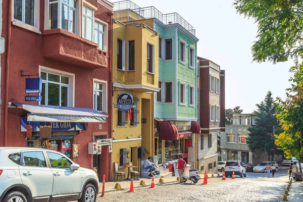 Ιστανβουλ Τουρκια Σεπτεμβριου 2017 Πρόκειται Για Χαρακτηριστικά Ιστορικά Σπίτια Του — Φωτογραφία Αρχείου