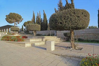 JERUSALEM, ISRAEL - 24 EYLÜL 2017 Burası Rothschild Caddesi, Knesset arazisine açılıyor..