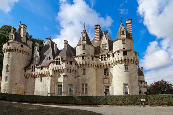 Usse Francia Settembre 2019 Castello Usse Edificio Medievale Secolo Situato — Foto Stock