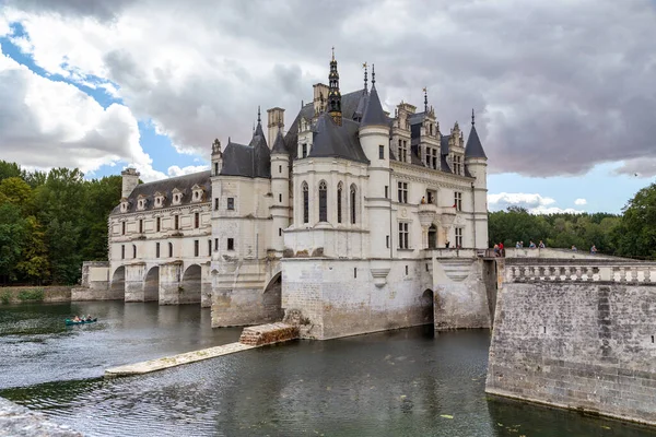 Chenonceau Francja Wrzesień 2019 Renesansowy Zamek Chenonceau Nad Rzeką Cher — Zdjęcie stockowe