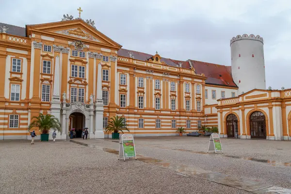 Melk Austria 2019年5月12日 这是巴洛克本笃会修道院的入口 — 图库照片