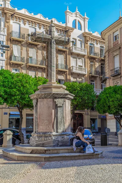 Murcia Espagne Mai 2017 Est Une Croix Mémoire Première Église — Photo