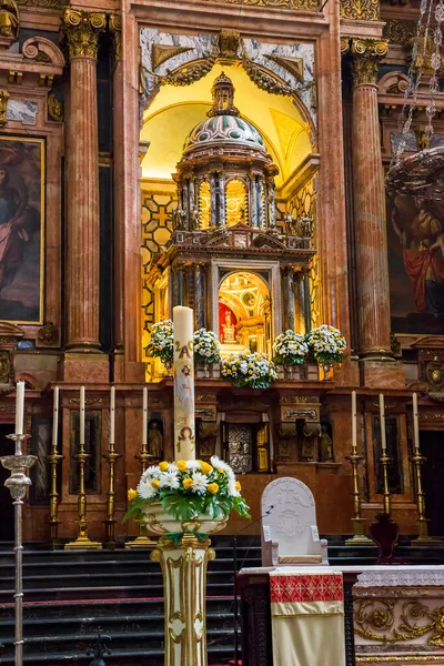 Cordoba Spain May 2017 Fragment Main Altar Cathedral Mesquita — 스톡 사진