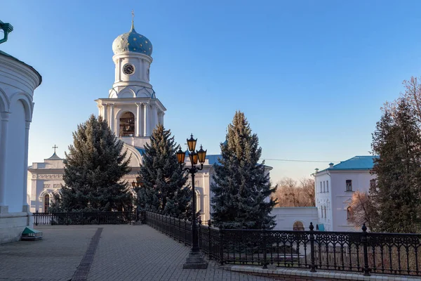 Svyatogorsk Ukraine Október 2021 Közbenjáró Templom Egy Harangtoronnyal Svyatogorsk Lavra — Stock Fotó
