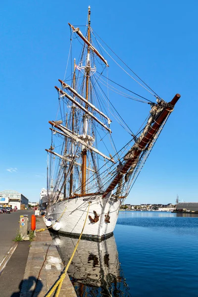 Saint Malo France September 2019 Francais Sailing Ship Moored Pier — Zdjęcie stockowe