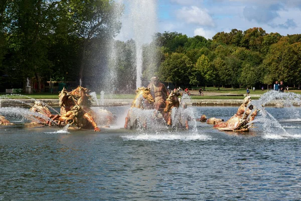 Versailles France September 2019 Fragment Apollo Pool Fountain Palace Park — Stockfoto