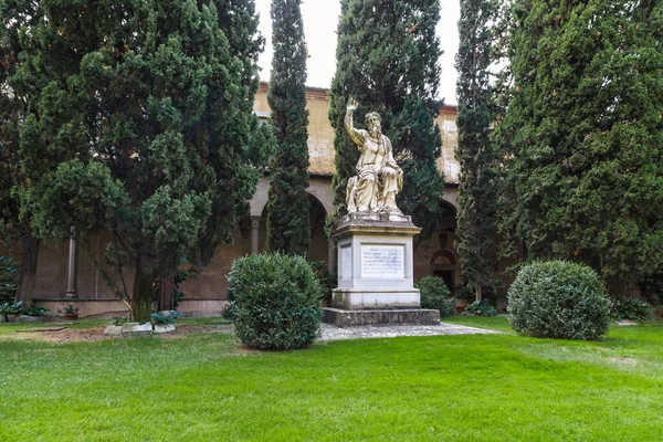 Florence Italy September 2018 Monument Fallen First World War Cloister — Foto de Stock