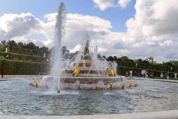 Versailles France Сентября 2019 Фонтан Бассейна Латона Парке Дворца — стоковое фото