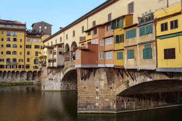 Florence Italy Septemner 2018 Preserved Medieval Old Bridge Ponte Vecchio — Foto de Stock