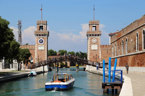 Venska Italien Maj 2018 Detta Arsenal Kanalen Och Viktigaste Sjöportarna — Stockfoto