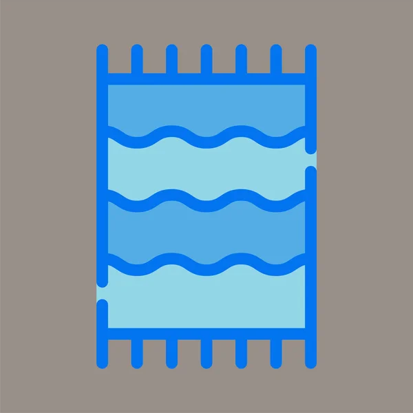 Icône Logo Illustration Vectorielle Serviette Isolée Sur Fond Gris Convient — Image vectorielle