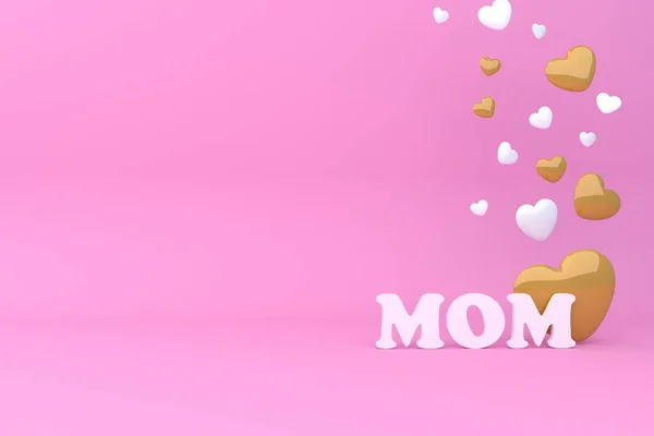 Happy Mother Day Greeting Card Render — Fotografia de Stock