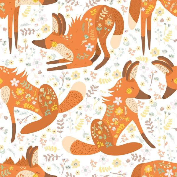 Colorful Fun Picture Children Room Maned Wolf Illustration Brazilian Fauna — ストックベクタ