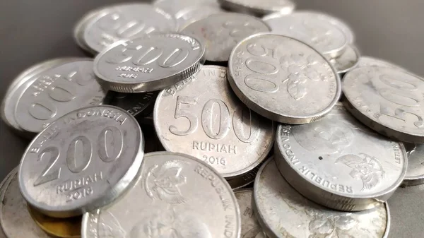 Bozuk para yığınının odak fotoğrafı