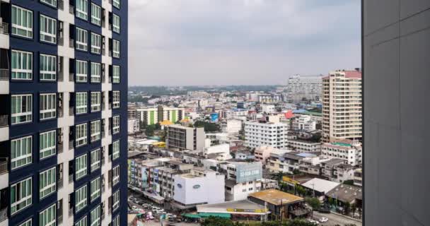 Sriracha Chon Buri Thailand December 2021 Timelapse Aerial View Beautiful — Video Stock