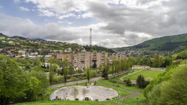 Dilijan Armenia May 2022 Time Lapse Clouds Formation Moving Sky — Stock video