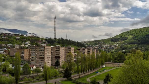 Dilijan Armenia Mayo 2022 Tiempo Formación Nubes Moviéndose Través Del — Vídeos de Stock