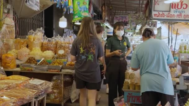 Sri Racha Chon Buri Tailândia Junho 2022 Turistas Caminham Fazem — Vídeo de Stock