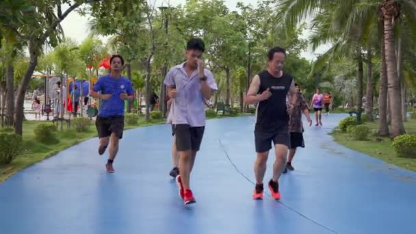 Sri Racha Chon Buri Thailand June 2022 People Enjoy Running — Video Stock