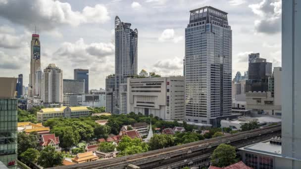 Bangkok Thailand August 2022 Time Lapse View Bangkok Cityscape High — Video Stock