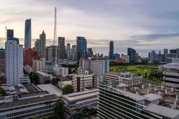 Bangkok Thailand August 2022 Aerial View Bangkok Cityscape Morning Sunrise — Fotografia de Stock