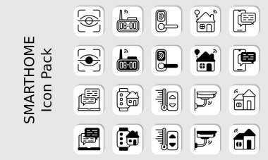 Akıllı ev Icon Set