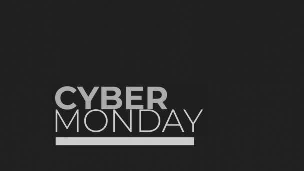 Cyber Δευτέρα Πώληση Περιορισμένη Χρονική Έκπτωση Πάρετε Χρειάζεστε Asap Υψηλής — Αρχείο Βίντεο