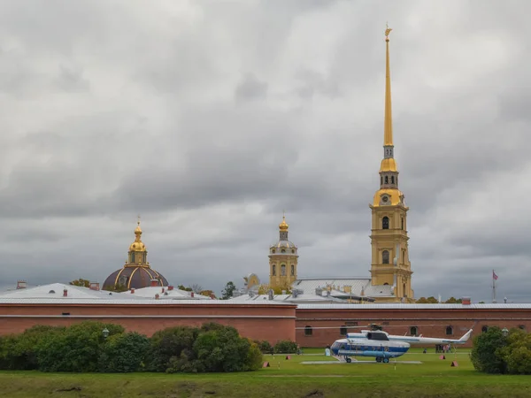 Фортеця Петра Павла Оригінальною Цитаделлю Санкт Петербурга Зустрічі Санкт Петербурзі — стокове фото