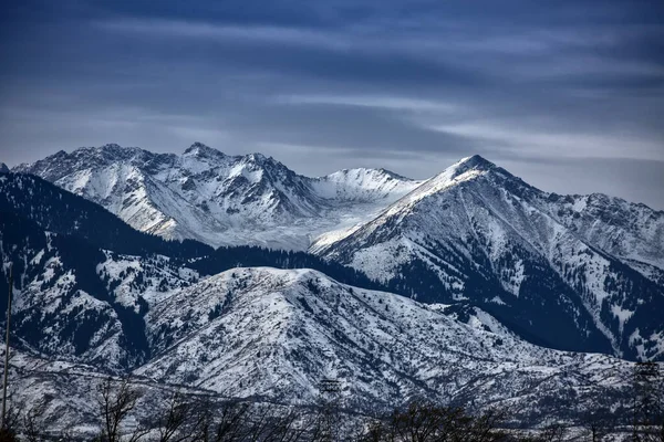 Landskap Med Moln Almaty Bergen Hösten Morgon — Stockfoto